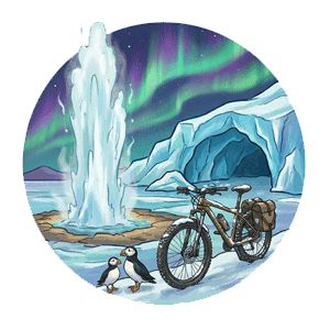 Islandia en bicicleta icono